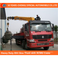 Heavy Duty 12 Wheel Sino Truck with XCMG Crane Mounted Crane Truck